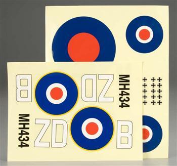 Great Planes Decal Sheet Combat Spitfire .25 GP/EP ARF GPMA2828