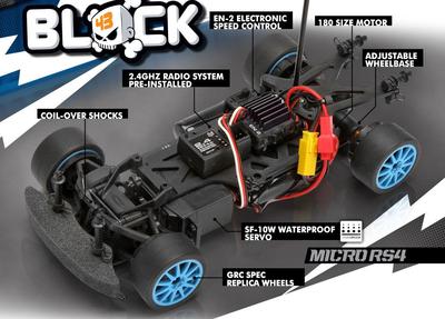 HPI Micro Ken Block RS4 GRC Fiesta 1/18 Drift Car HPI111224
