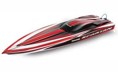 Traxxas Spartan Brushless 2.4GHz RTR Boat: Red