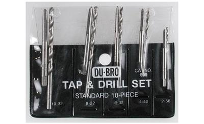 10Pc Standard Tap & Amp Drill Set