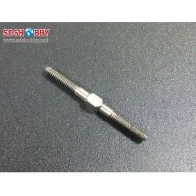 Titanium Alloy Push Rod M3X61mm with Clockwise and Counterclockwise Teeth (The U.S System)
