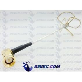BEV 5.8G Skewer planar antenna 4 lobes for Rx(SMA,right angle connector)