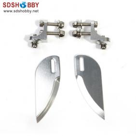 Aluminum Alloy Adjustable Stabi Length=30mm High=92mm for RC Marine (a pair)
