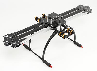 HobbyKing 650X6 Folding HexaCopter Frame with Tall Crab Landing Gear (KIT)
