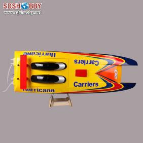 Hurricane 1300BP (A) Fiberglass Electric Brushless RC Boat with Tunnel Hull/ 650KV Brushless Motor+90A Water-cooling ESC