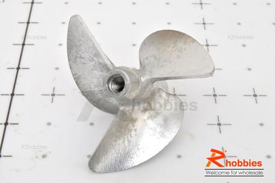 D40 x P57 x Î¦4mm RC Boat Aluminium CNC Slotless 3-Blade Propeller