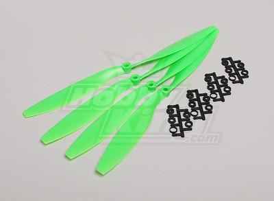 Slow Fly Electric Prop 12x4.5R SF (4 pc - Green Right Hand Rotation)