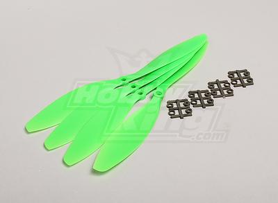 Slow Fly Electric Prop 11x4.7R SF (4 pc - Green Right Hand Rotation)