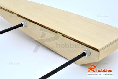 31.6" RC EP Wooden Sea Arrow ARR Racing Outrigger Boat
