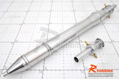 RC Boat GP45 475mm Engine Exhaust Tune Pipe with Muffler