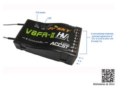 V8FR-II-HV 8ch Receiver
