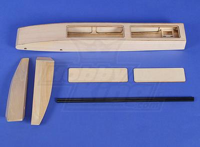 Wooden Sponson Race Boat Kit (495mm) (pre-assembled)