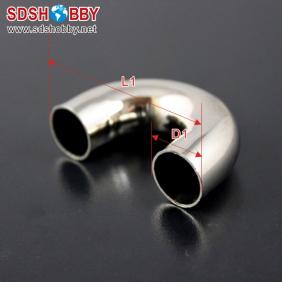 U-Manifold Exhaust Pipe/Bent Pipe L53mm/ D16mm for Nitro Engine 21-25A