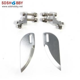 Aluminum Alloy Adjustable Stabi Length=21mm High=55mm for RC Marine (a pair)