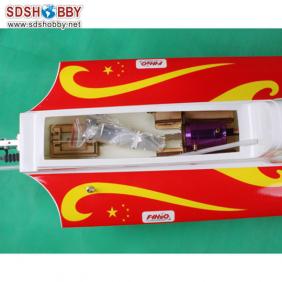 F1 Motorboat Electric Brushless RC Boat Fiberglass with 3660 Motor and water-cooling ESC 120A