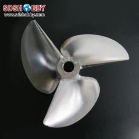 1PC* 3 Blades 55mm CNC Aluminum Alloy Positive/ Reverse Propeller for RC Boat with Pitch 1.8mm, Aperture 4.76mm