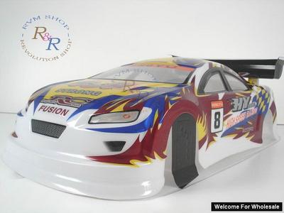 1/10 Painted RC Car Body with Rear Spoiler