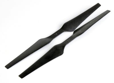 15x5.8 Carbon Fiber Propellers CW and CCW Rotation with Dual Mountings (1pair)