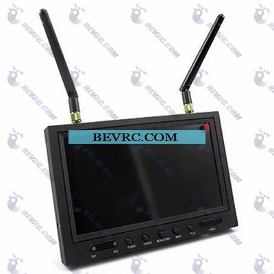 FPV 5.8G RC702 7 Inch AIO Diversity Receiver Monitor With Light Shield