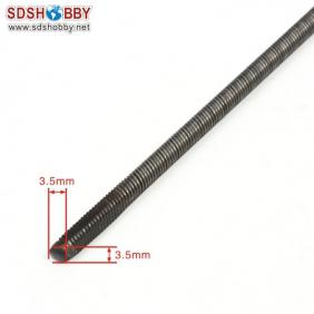 Flexible Axle (Round & Square) Positive Dia. =4mm Side=3.5X3.5mm Length=300mm for RC Model Boat