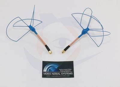 VAS - 1.3 GHz Bluebeam Straight Whip Antenna Set RHCP