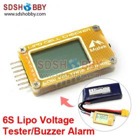 Matek Precision LCD 6S Power Monitor Low Voltage Alarm BB Buzzer