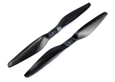 TOMO Series 11x 5.5 inch 3K Carbon High Efficiency Propeller Set (one CW, one CCW)