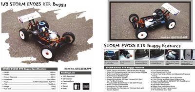 GS Racing Storm Evo 25 1/8th RC Nitro Buggy