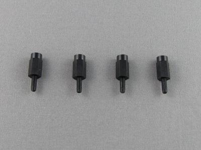 Blackout - M3x8mm Male/Female Standoff - Black Nylon 6/6 - 4PCS
