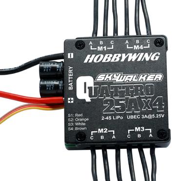 HOBBYWING Skywalker Quattro  25A x 4 4-in-1 Speed Control for Quadcopters