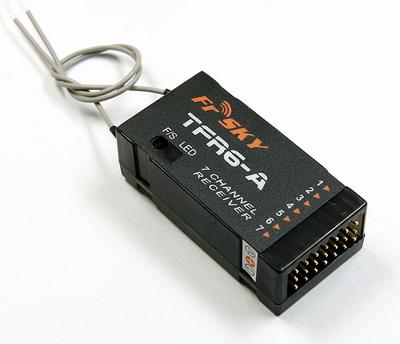FrSky 2.4G 7-channel Futaba FASST Compatible TF Receiver TFR6-A (Side Pin)
