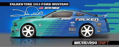 HPI Micro RS4 Drift RTR 1/18 Falken Mustang Body HPI111230