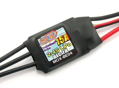 Moxie 15A Brushless Speed Controller 2-4S 1A BEC PROFESSIONAL SERIES