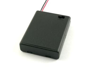 Astral 4 x AAA Battery Box With ON/OFF Switch