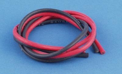 16 ga. Red &amp; Black Wire, 18" each