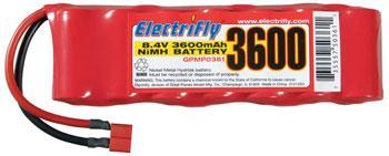 Great Planes ElectriFly NiMH 8.4V 3600mAh Flat Deans Ultra GPMP0361