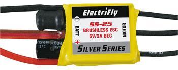 Great Planes ElectriFly Silver Series 25A Brushless ESC 5V/2A BEC GPMM1820