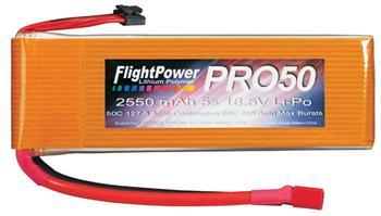 Flight Power LiPo Pro50 5S 18.5V 2550mAh 50C FPWP5042