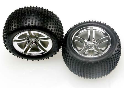 Traxxas Tires & Wheels Assembled Rear 2.8" (2) TRA5572R
