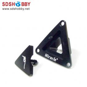 High Quality Triangle CNC Aluminum Fuel Plug/Fuel Dot with Fuel Filling Nozzle-Black Color (with magnet inside)