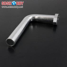 T Shaped Exhaust Pipe/Bent Pipe L110mm/ D14mm for RC Boat Nitro Engine 15-18A