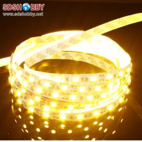Yellow 1 Meter Super Bright Waterproof LED Night Strip Light/ LED Strap Light/ LED Light Bar 12V with 3M Adhesive Patch