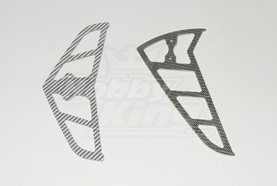 Grey Carbon Fiber Fins for Raptor 30/50 (2mm)