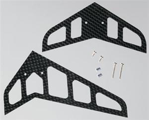 Heli-Max Carbon Fiber Tail Fin Set MX400 HMXE9625