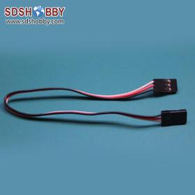 10pcs* 26#/ 26AWG Flat Cable 10cm 100mm Connecting Line for Flight Control/ Male-male Servo Wire- JR/ Futaba color