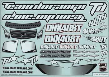 Team Durango Decal Set DNX408T TDRTD490024