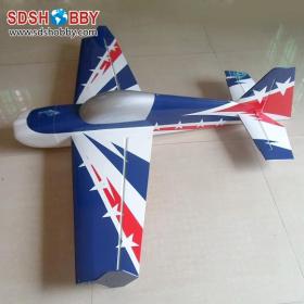 WM 61in MX2 70E Balsa Wood Electric Airplane/RC Airplane ARF Standard Version-Blue/ Red/ White