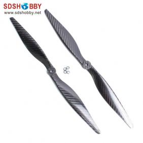 One Pair Carbon Fiber 15*4 Clockwise and Counterclockwise Propellers for Multicopter/ Multi-axis Aircraft