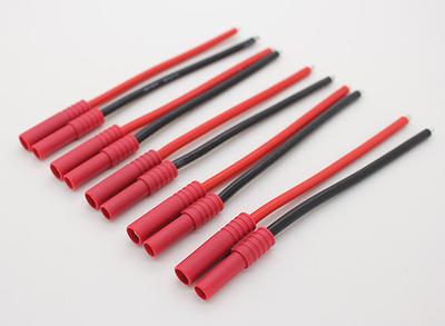 HXT4mm w/12AWG silicon wire 10cm (battery side) (5pcs/Bag)
