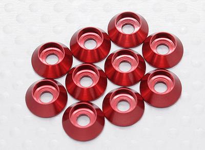 Anodised Aluminum M3 Sockethead Washers (Red) (10pcs)